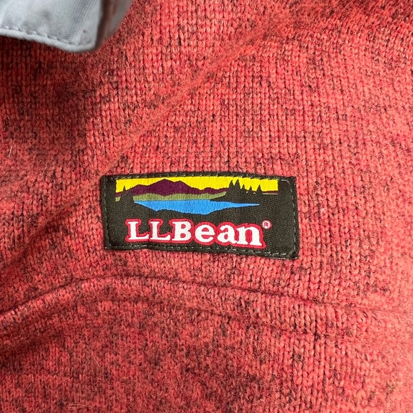 LL Bean knit 1/4 snap pullover - Picture 4 of 4